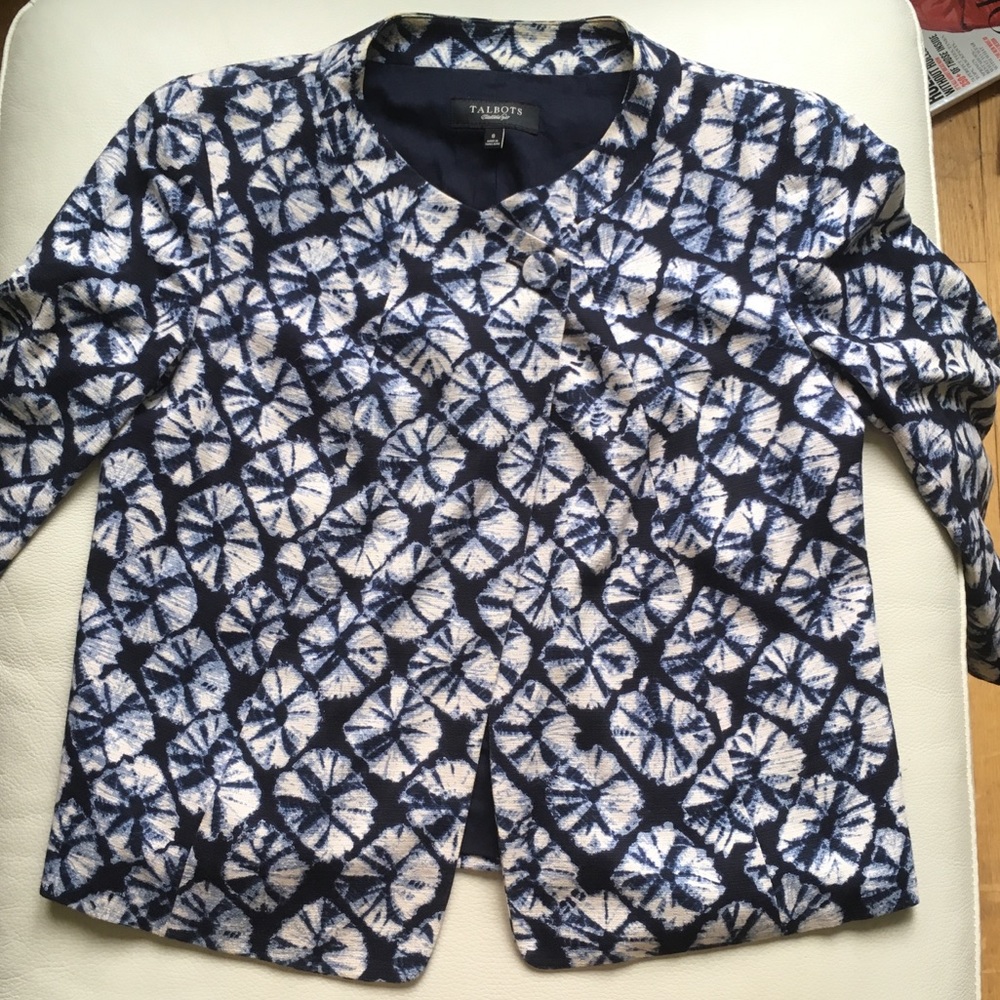 Talbots Single Button Printed Jacket - image 2
